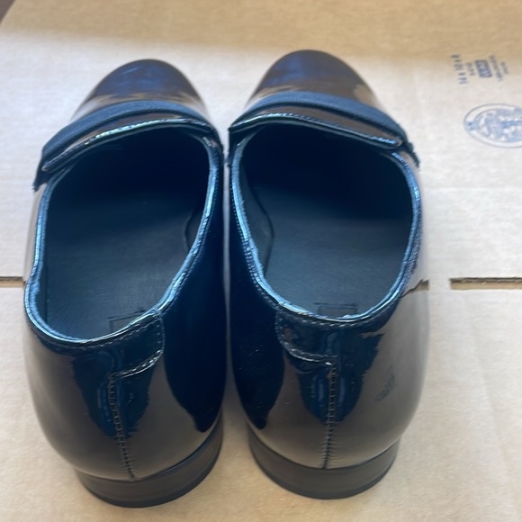 Black Patent Leather Slip On Tuxedo Shoes New